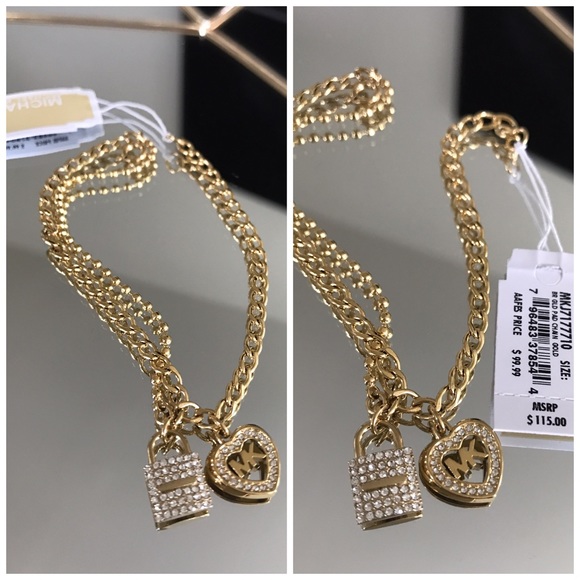 Michael Kors Jewelry - Michael Kors Gold Tone Charm Bracelet